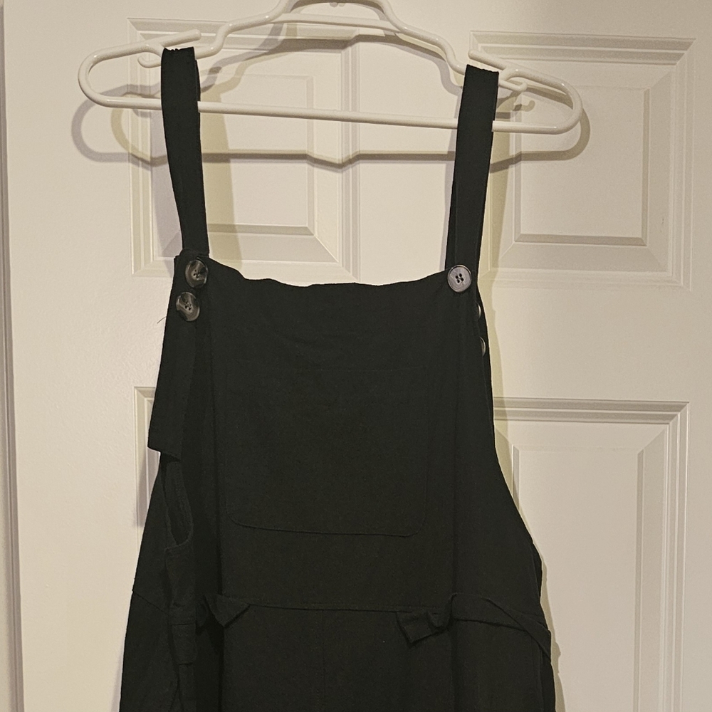 Stylish Black Overalls